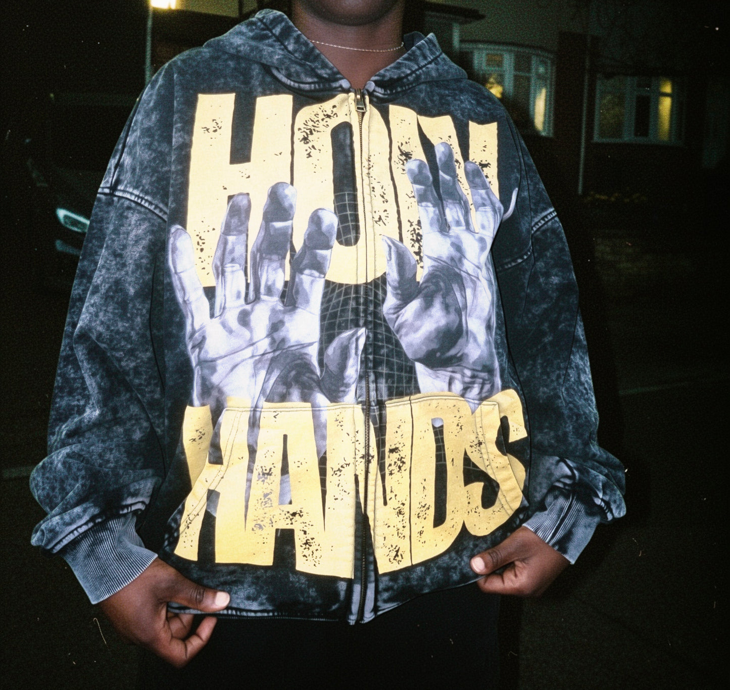 Holy Hands Zip-Up Hoodie